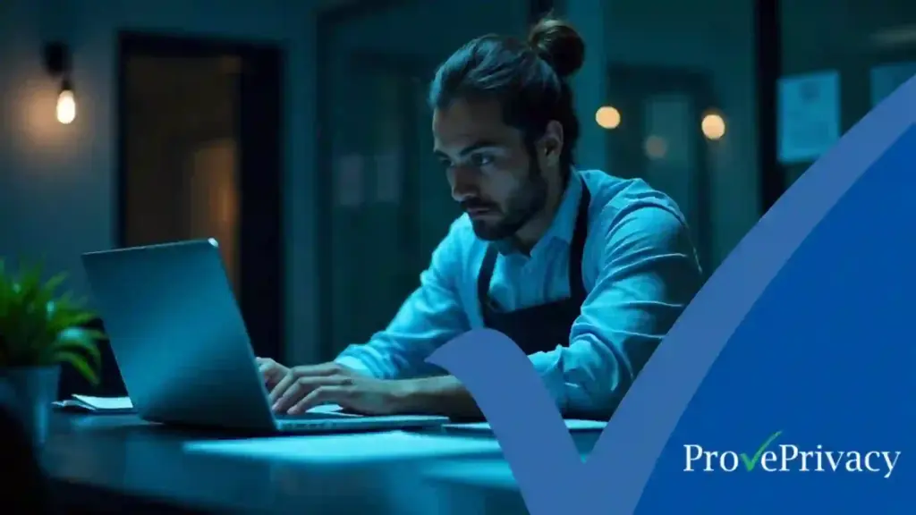 A charity worker updates donor contact records on a laptop, reflecting how GDPR compliance for charities is changing under the new soft opt-in rules.