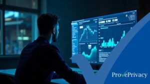 GDPR compliance reporting software dashboard viewed by a compliance professional at ProvePrivacy