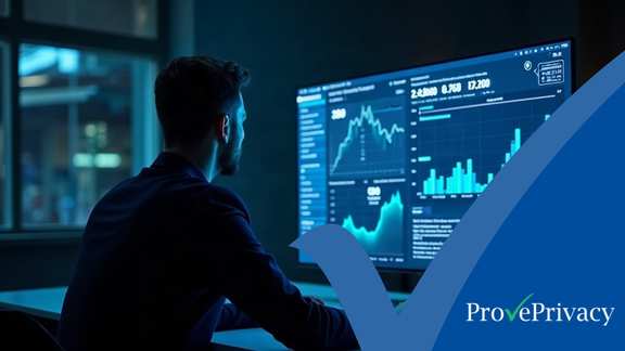 Release V8.1.0: New Reporting Centre | ProvePrivacy GDPR compliance reporting software dashboard viewed by a compliance professional at ProvePrivacy